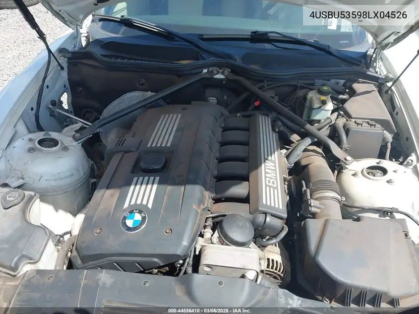 2008 BMW Z4 3.0Si VIN: 4USBU53598LX04526 Lot: 44556410