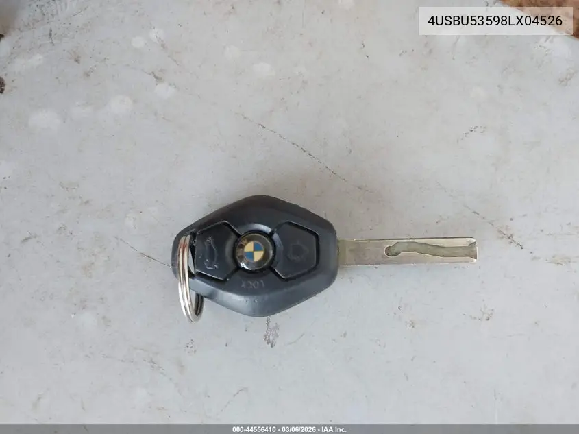 2008 BMW Z4 3.0Si VIN: 4USBU53598LX04526 Lot: 44556410