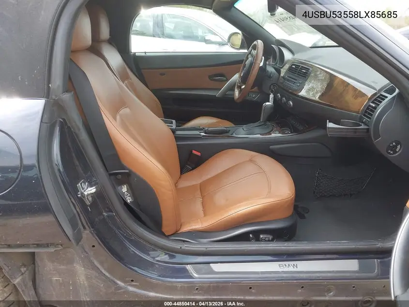 2008 BMW Z4 3.0Si VIN: 4USBU53558LX85685 Lot: 44850414