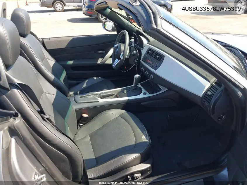 2008 BMW Z4 3.0I VIN: 4USBU33578LW75399 Lot: 45439141