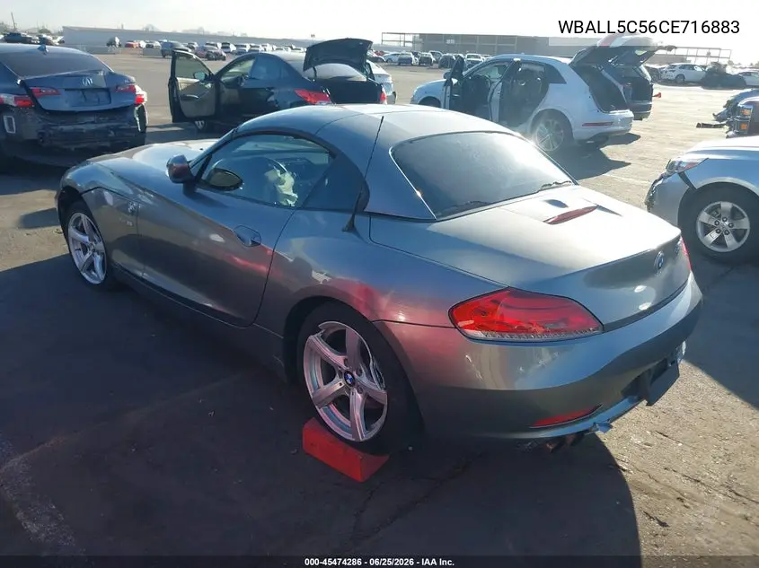 2012 BMW Z4 Sdrive28I VIN: WBALL5C56CE716883 Lot: 45474286