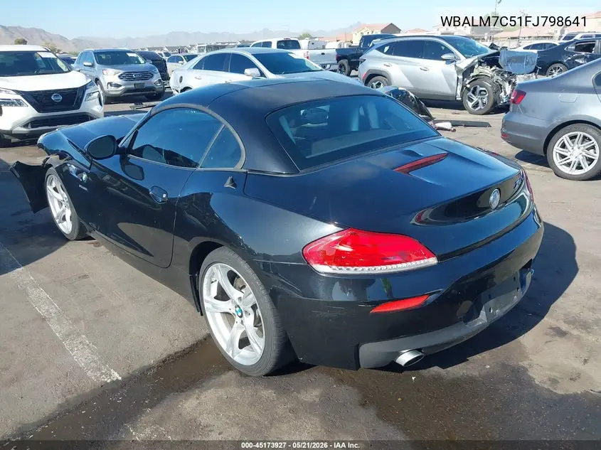 2015 BMW Z4 Sdrive35I VIN: WBALM7C51FJ798641 Lot: 45173927