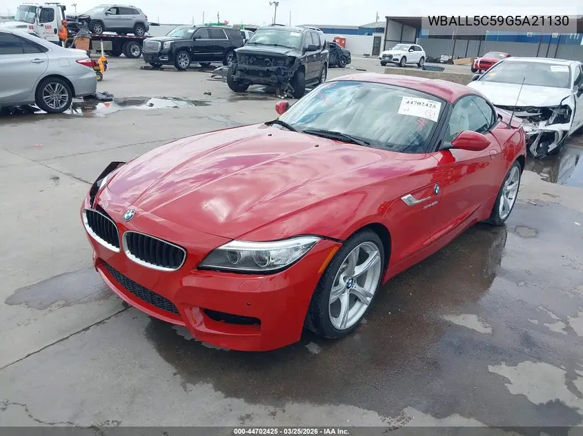 2016 BMW Z4 Sdrive28I VIN: WBALL5C59G5A21130 Lot: 44702425