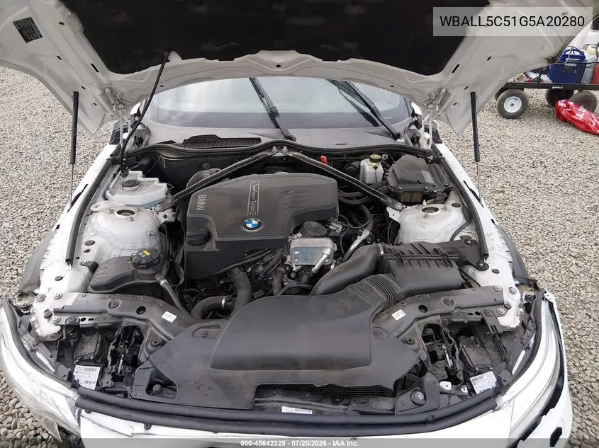 2016 BMW Z4 Sdrive28I VIN: WBALL5C51G5A20280 Lot: 45642325