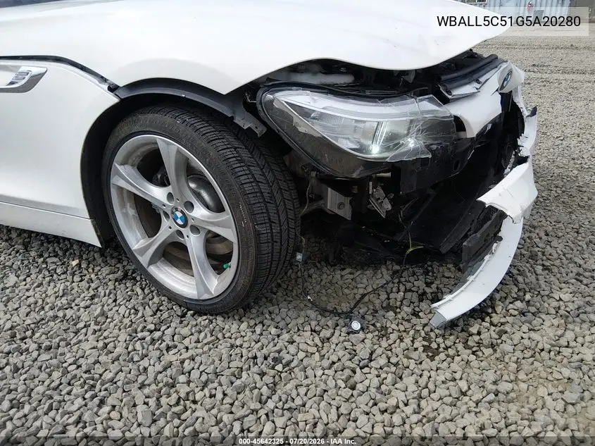 2016 BMW Z4 Sdrive28I VIN: WBALL5C51G5A20280 Lot: 45642325