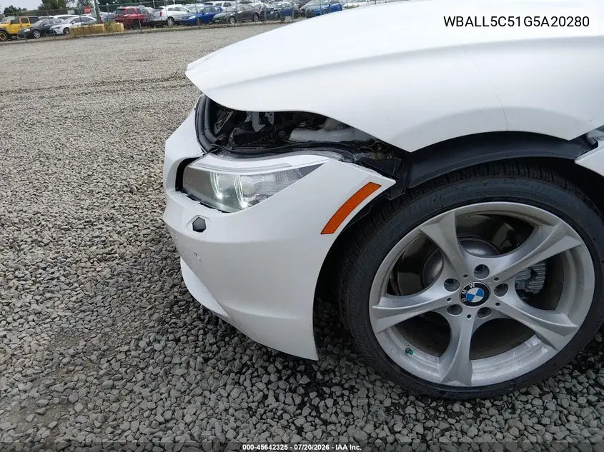2016 BMW Z4 Sdrive28I VIN: WBALL5C51G5A20280 Lot: 45642325