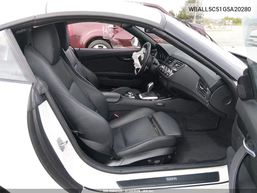 2016 BMW Z4 Sdrive28I VIN: WBALL5C51G5A20280 Lot: 45642325