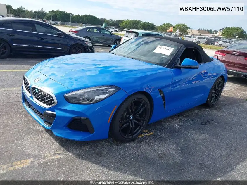2020 BMW Z4 Sdrive30I VIN: WBAHF3C06LWW57110 Lot: 43652027