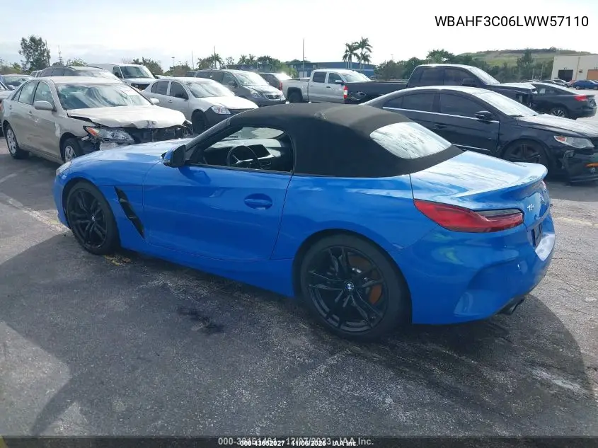 2020 BMW Z4 Sdrive30I VIN: WBAHF3C06LWW57110 Lot: 43652027