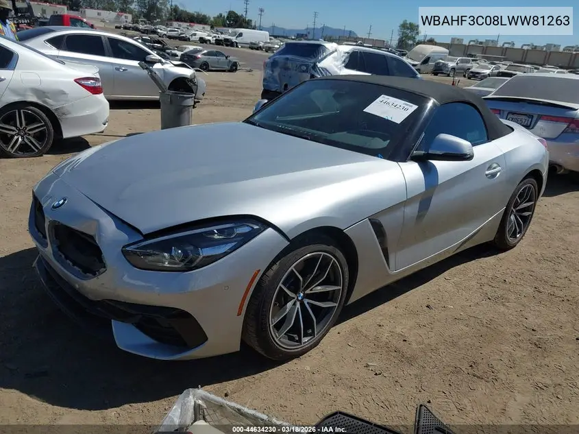 2020 BMW Z4 Sdrive30I VIN: WBAHF3C08LWW81263 Lot: 44634230