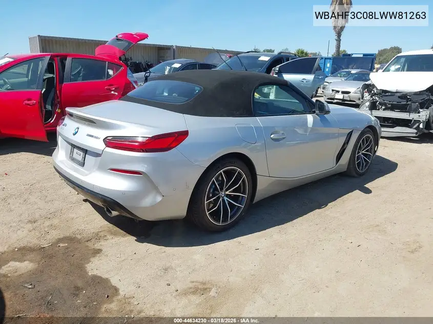 2020 BMW Z4 Sdrive30I VIN: WBAHF3C08LWW81263 Lot: 44634230