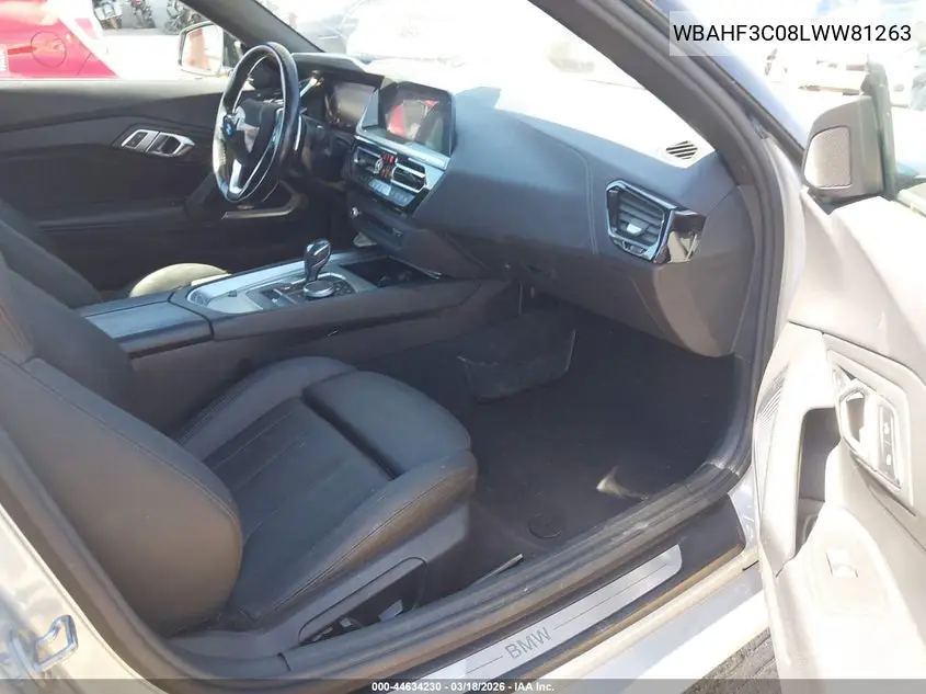 2020 BMW Z4 Sdrive30I VIN: WBAHF3C08LWW81263 Lot: 44634230