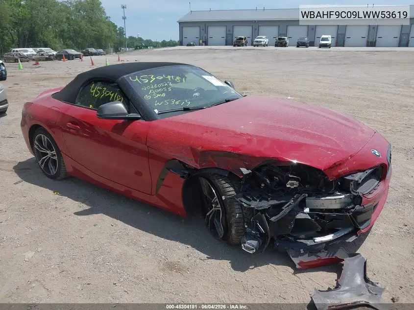 2020 BMW Z4 M40I VIN: WBAHF9C09LWW53619 Lot: 45304181