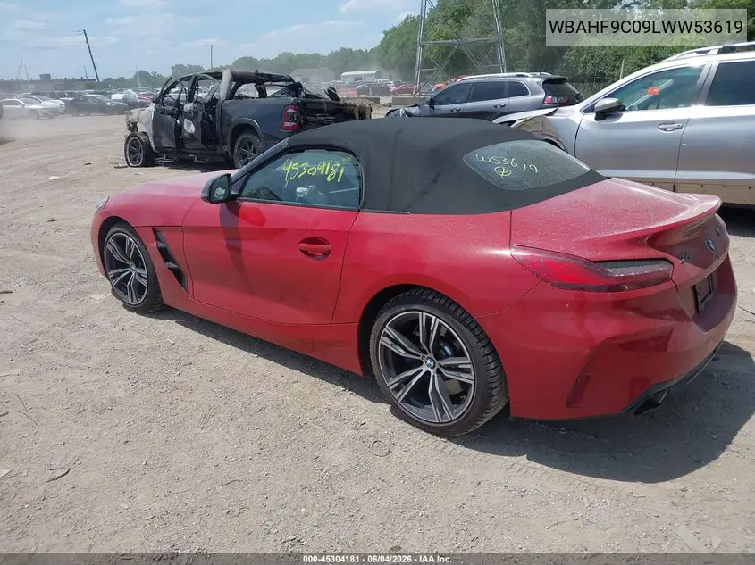 2020 BMW Z4 M40I VIN: WBAHF9C09LWW53619 Lot: 45304181