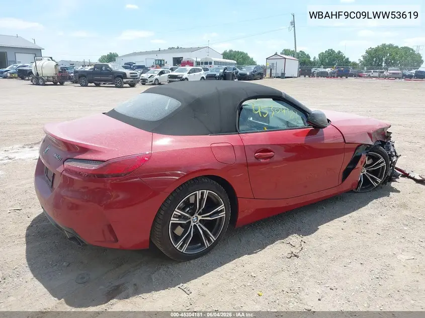 2020 BMW Z4 M40I VIN: WBAHF9C09LWW53619 Lot: 45304181