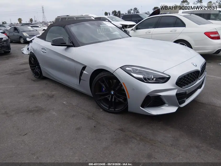 2021 BMW Z4 M40I VIN: WBAHF9C02MWX29831 Lot: 45132455