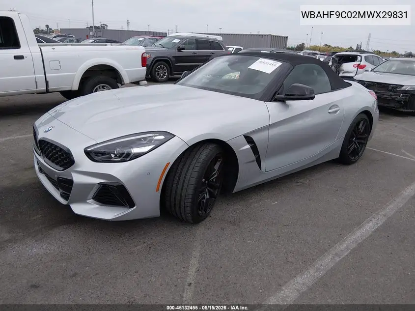 2021 BMW Z4 M40I VIN: WBAHF9C02MWX29831 Lot: 45132455