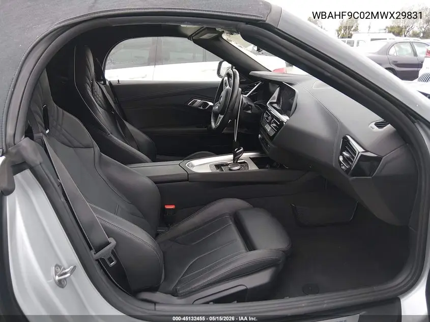 2021 BMW Z4 M40I VIN: WBAHF9C02MWX29831 Lot: 45132455