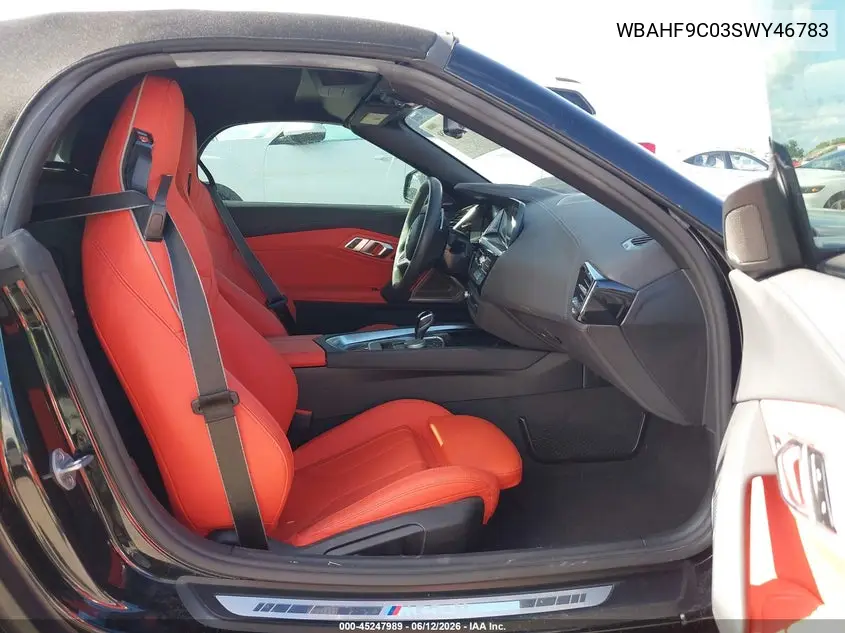 2025 BMW Z4 M40I VIN: WBAHF9C03SWY46783 Lot: 45247989