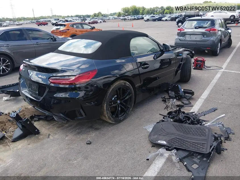 2026 BMW Z4 M40I VIN: WBAHF9C05TWY52022 Lot: 45634774
