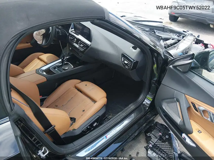 2026 BMW Z4 M40I VIN: WBAHF9C05TWY52022 Lot: 45634774