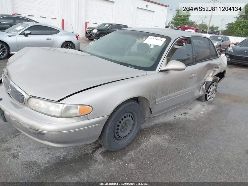 2001 Buick Century Custom VIN: 2G4WS52J811204134 Lot: 45134051