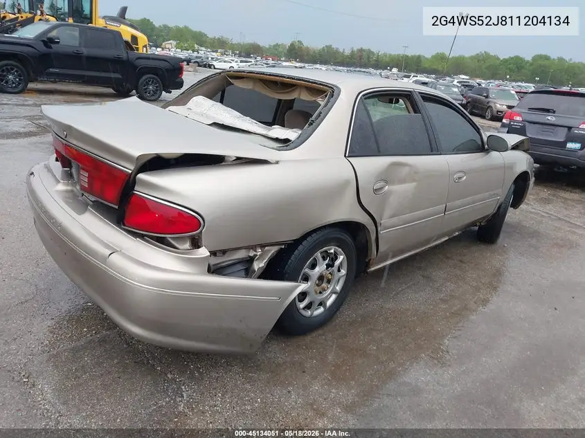 2001 Buick Century Custom VIN: 2G4WS52J811204134 Lot: 45134051