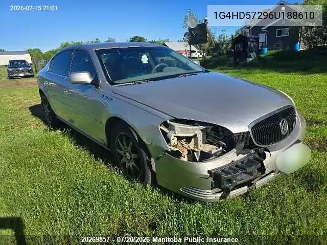 2006 Buick Lucerne Cxl V6 VIN: 1G4HD57296U188610 Lot: 20269857