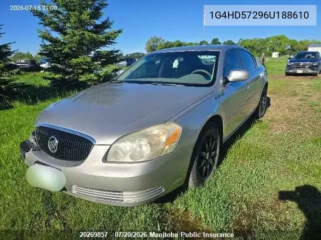 2006 Buick Lucerne Cxl V6 VIN: 1G4HD57296U188610 Lot: 20269857