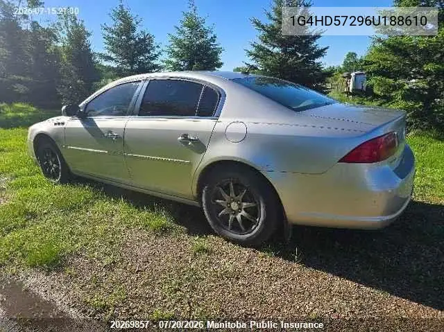 2006 Buick Lucerne Cxl V6 VIN: 1G4HD57296U188610 Lot: 20269857