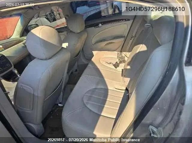 2006 Buick Lucerne Cxl V6 VIN: 1G4HD57296U188610 Lot: 20269857