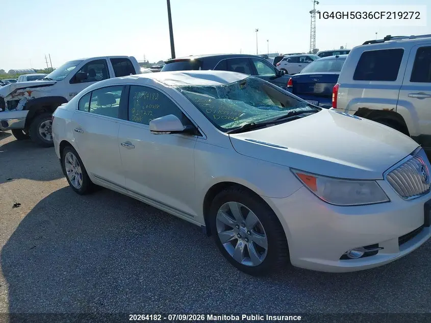 2012 Buick Lacrosse Cxl V6 VIN: 1G4GH5G36CF219272 Lot: 20264182