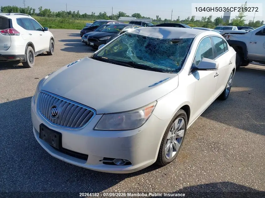 2012 Buick Lacrosse Cxl V6 VIN: 1G4GH5G36CF219272 Lot: 20264182
