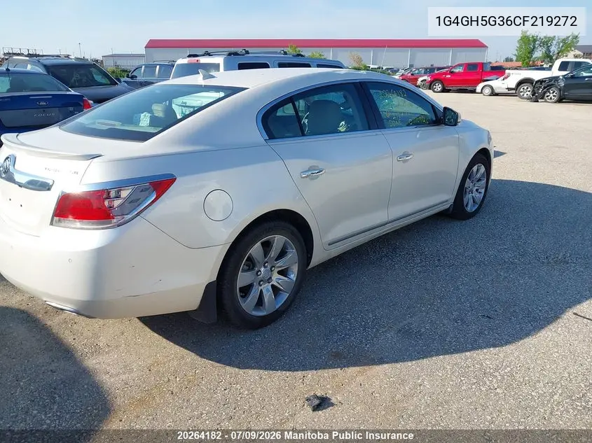 2012 Buick Lacrosse Cxl V6 VIN: 1G4GH5G36CF219272 Lot: 20264182