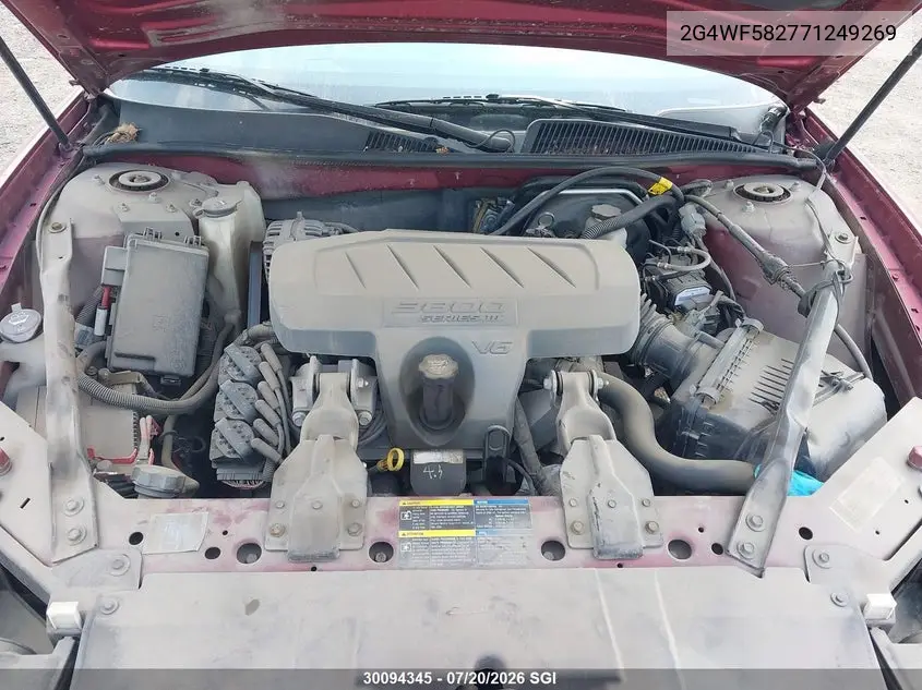 2007 Buick Allure Cx VIN: 2G4WF582771249269 Lot: 30094345