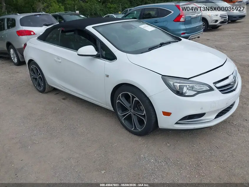 2016 Buick Cascada Premium VIN: W04WT3N5XGG036927 Lot: 45047603