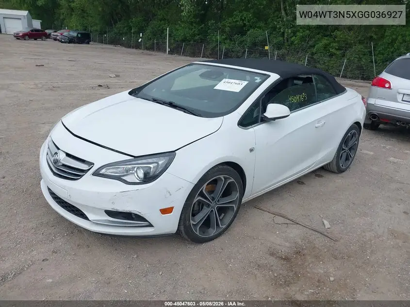 2016 Buick Cascada Premium VIN: W04WT3N5XGG036927 Lot: 45047603
