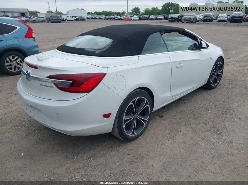 2016 Buick Cascada Premium VIN: W04WT3N5XGG036927 Lot: 45047603