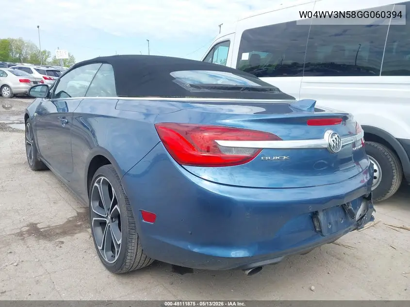 2016 Buick Cascada VIN: W04WV3N58GG060394 Lot: 45111875