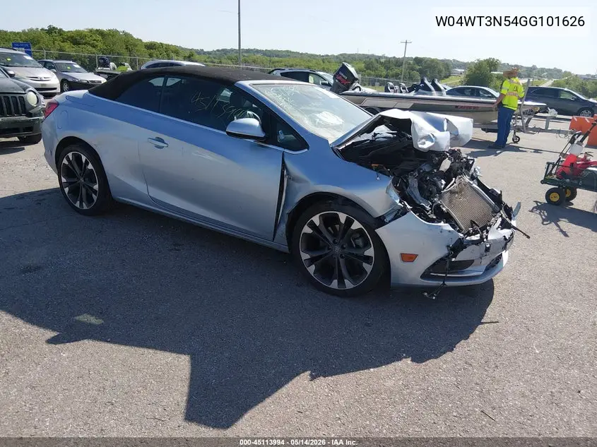 2016 Buick Cascada Premium VIN: W04WT3N54GG101626 Lot: 45113994