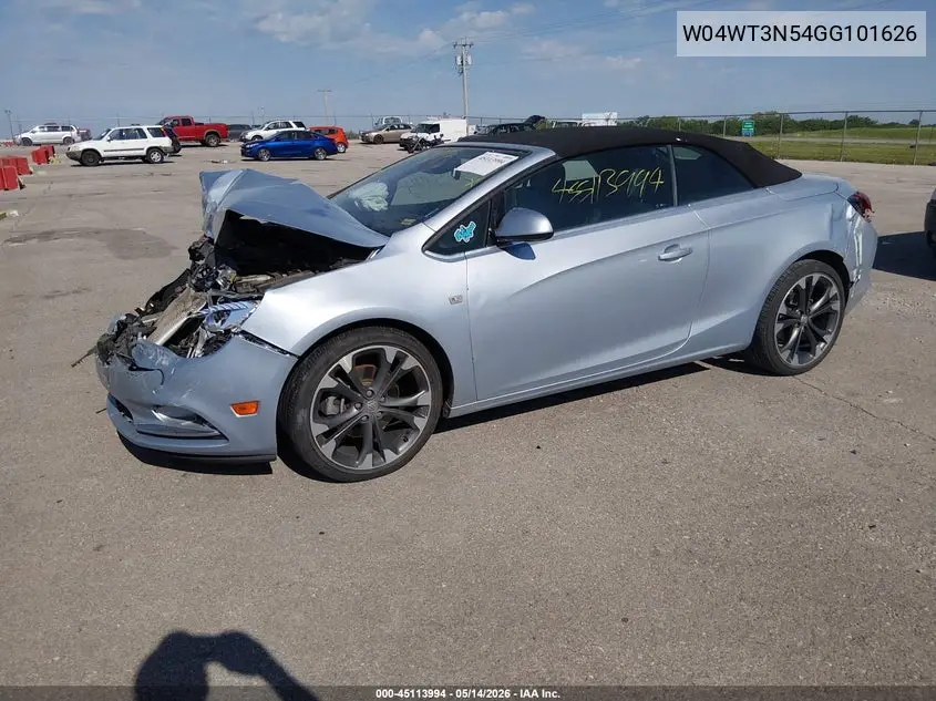2016 Buick Cascada Premium VIN: W04WT3N54GG101626 Lot: 45113994