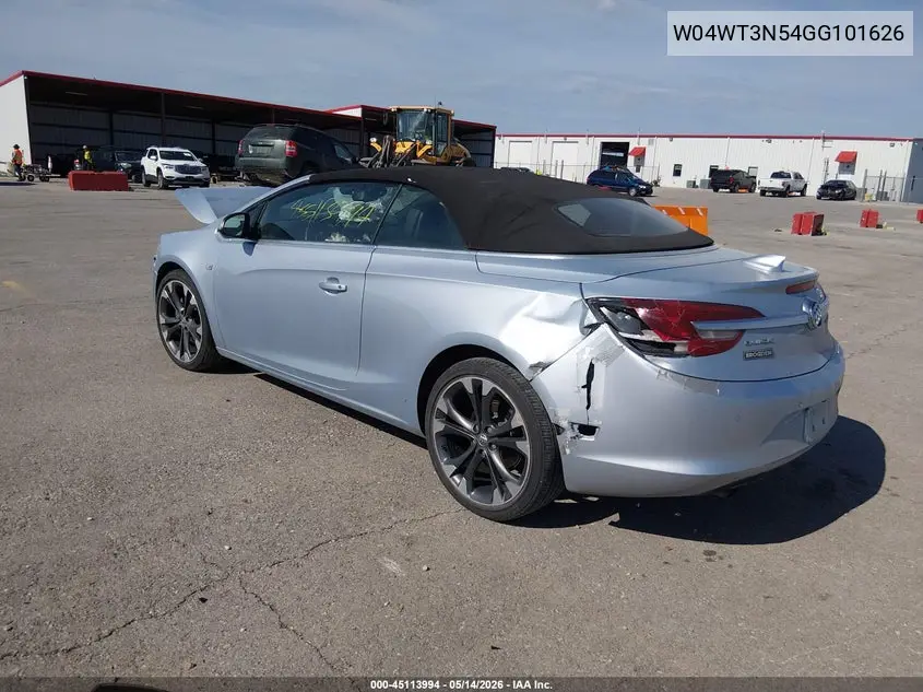 2016 Buick Cascada Premium VIN: W04WT3N54GG101626 Lot: 45113994