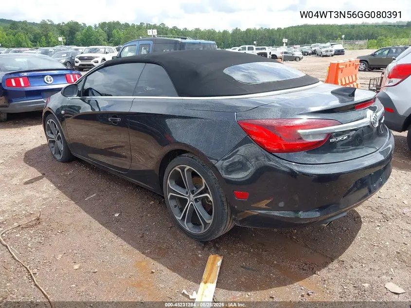 2016 Buick Cascada Premium VIN: W04WT3N56GG080391 Lot: 45231284