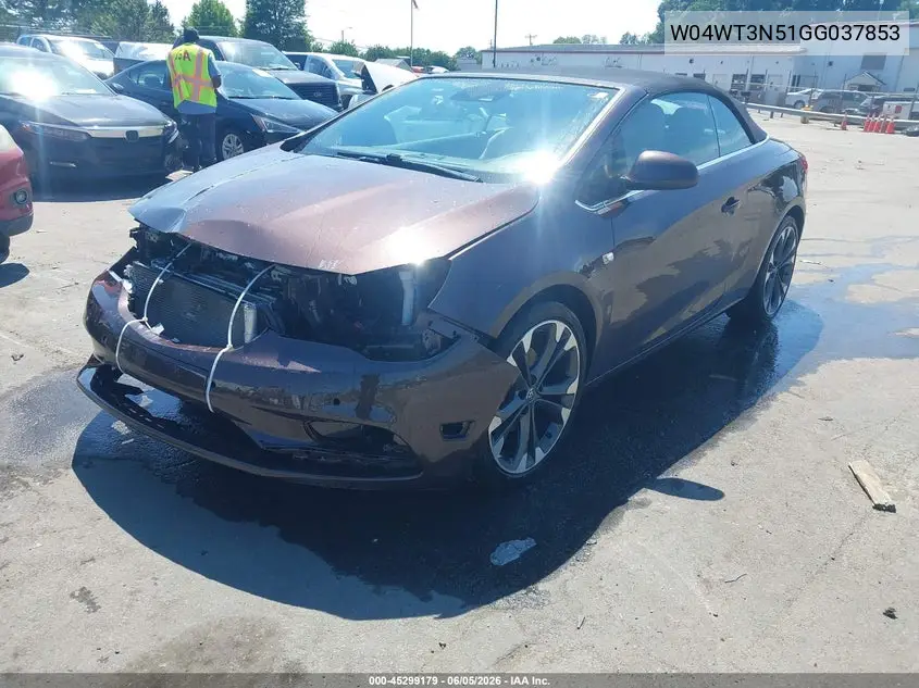 2016 Buick Cascada Premium VIN: W04WT3N51GG037853 Lot: 45299179