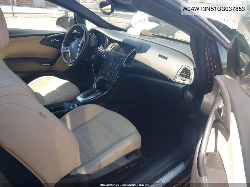 2016 Buick Cascada Premium VIN: W04WT3N51GG037853 Lot: 45299179