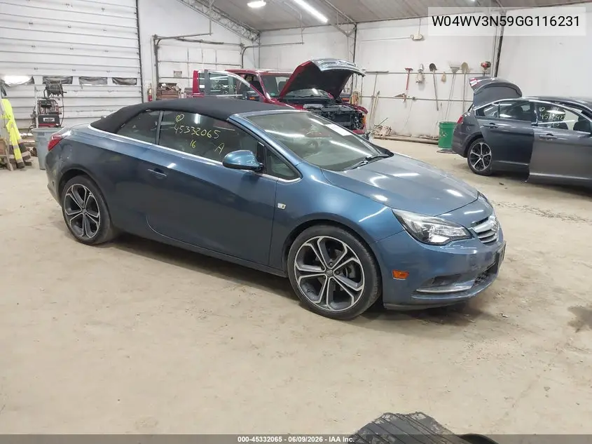 2016 Buick Cascada VIN: W04WV3N59GG116231 Lot: 45332065