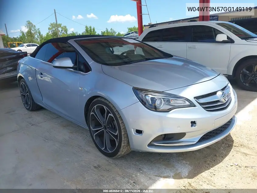 2016 Buick Cascada Premium VIN: W04WT3N57GG149119 Lot: 45365412