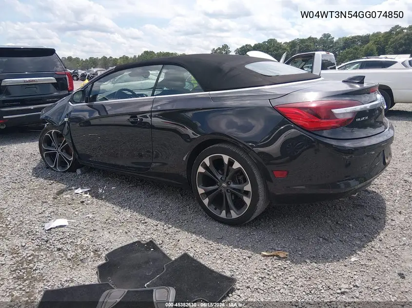 2016 Buick Cascada Premium VIN: W04WT3N54GG074850 Lot: 45382630