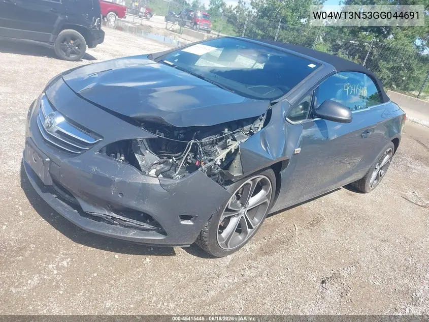 2016 Buick Cascada Premium VIN: W04WT3N53GG044691 Lot: 45415445