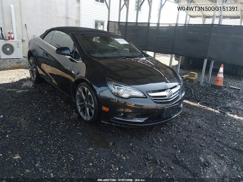 2016 Buick Cascada Premium VIN: W04WT3N50GG151391 Lot: 45521366